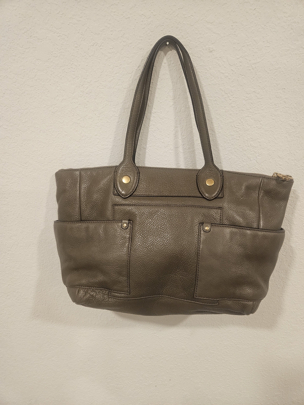  Marc by Marc Jacobs Puma Taupe Cowhide Leather Tote Legacy Bag - Picture 2 of 10